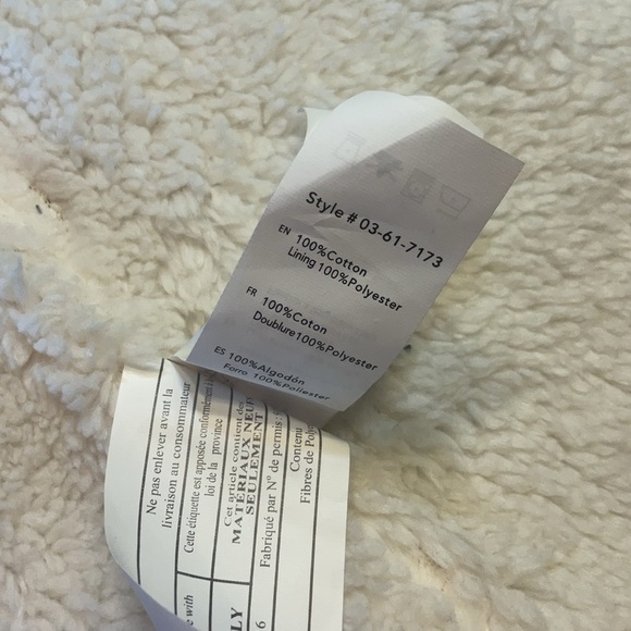 CABIN FEVER  Red and White Teddy Jacket with Cozy Sherpa Lining - Picture 6 of 7